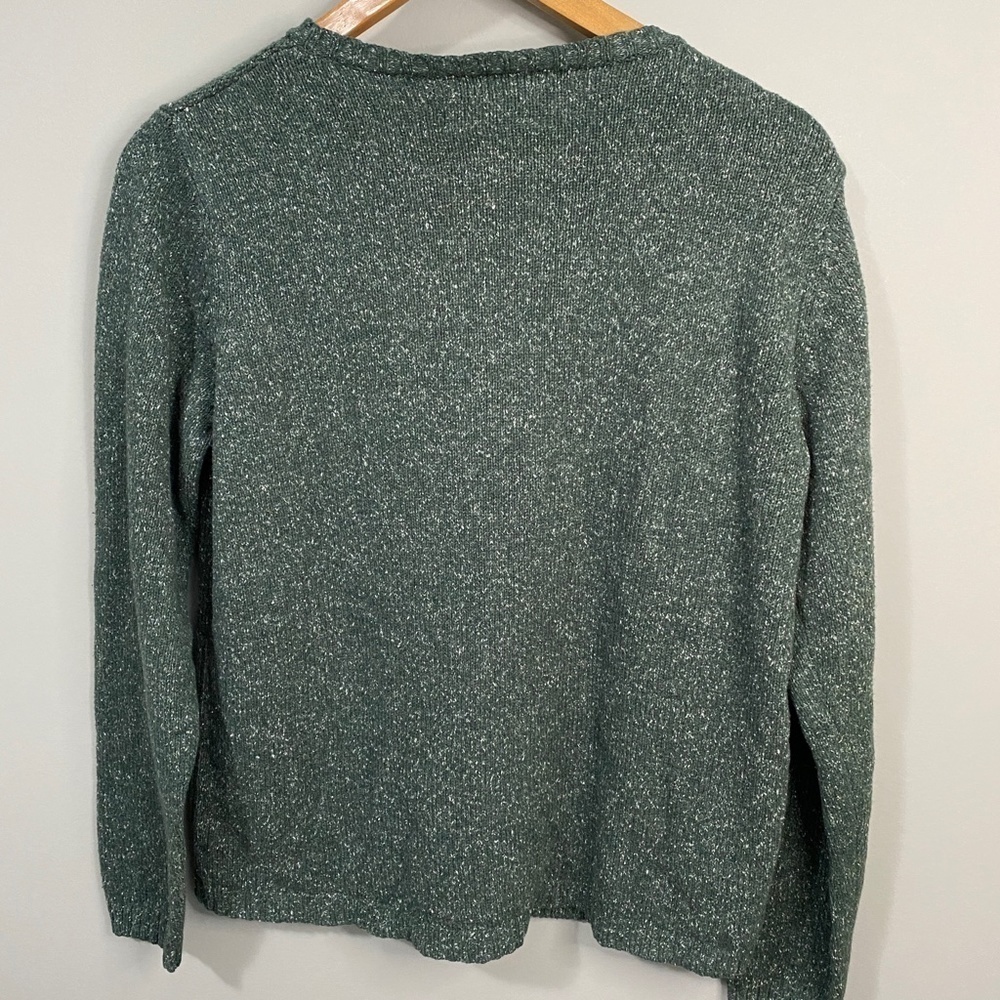 Vintage‎ Penmans Women's Button Front Green Floral Cardigan Size Small - Picture 4 of 9